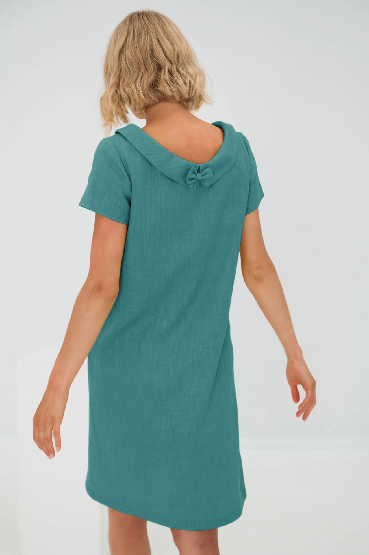 Linen Dress STORY - Teal