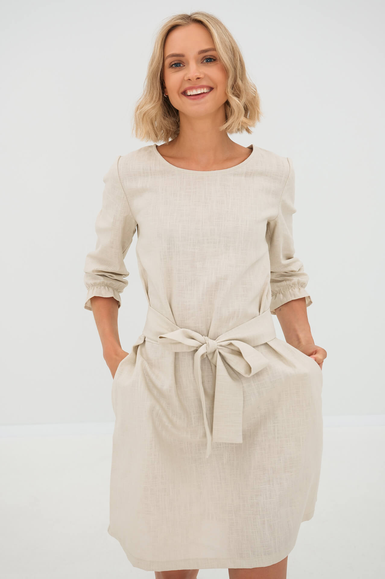 Linen dress EMMA - Beige