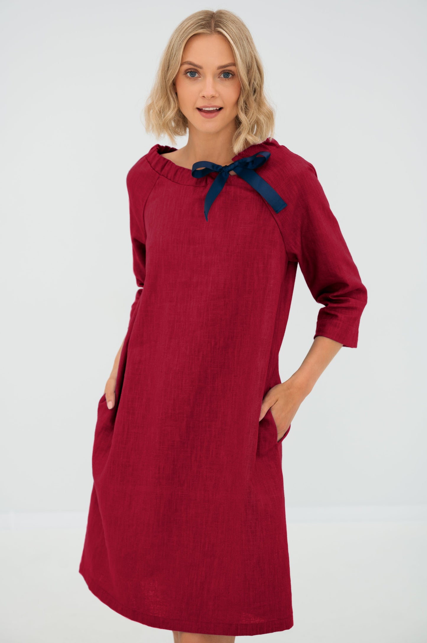 Robe de cocktail en lin FRENCH