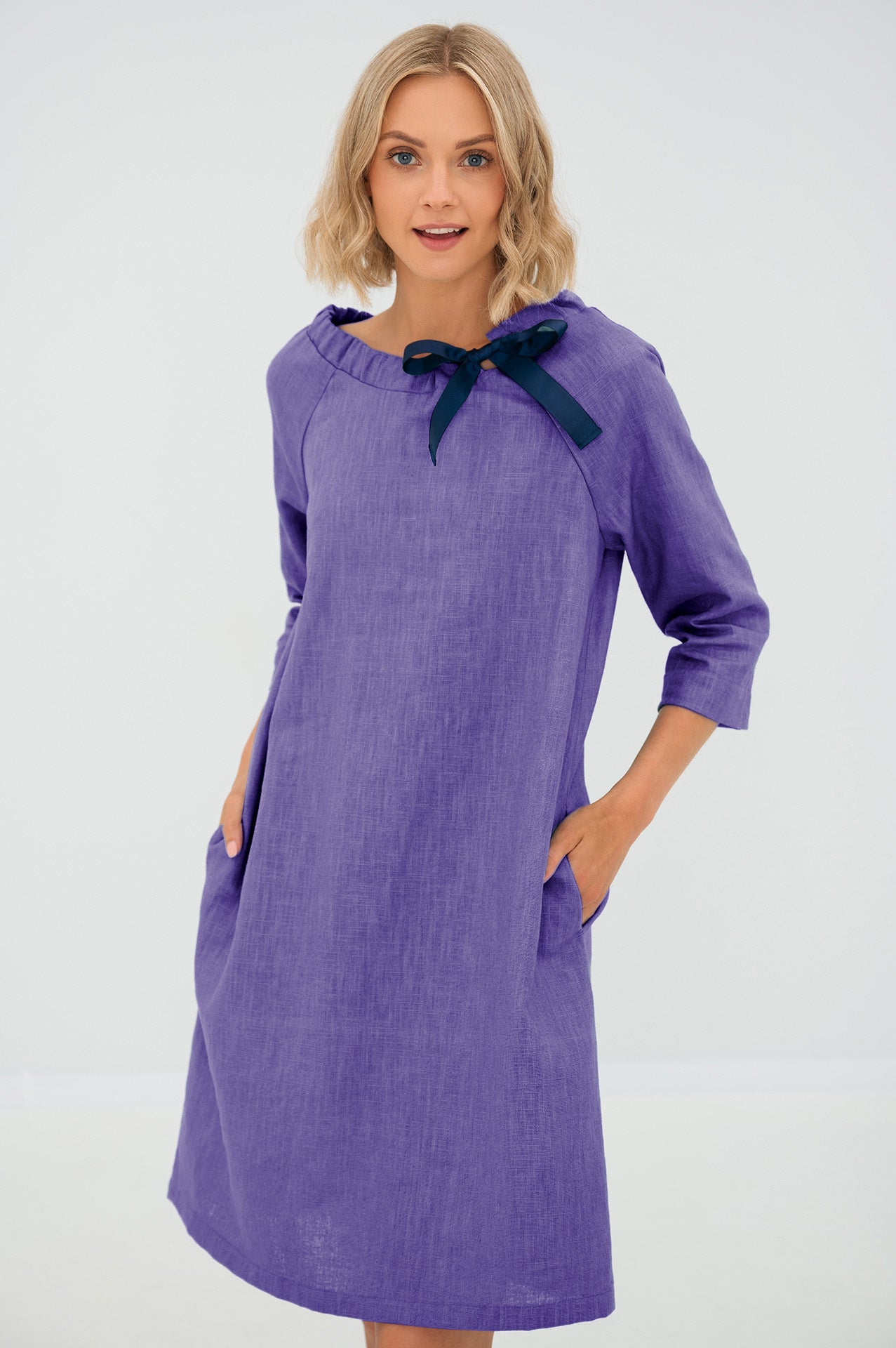 Robe de cocktail en lin FRENCH