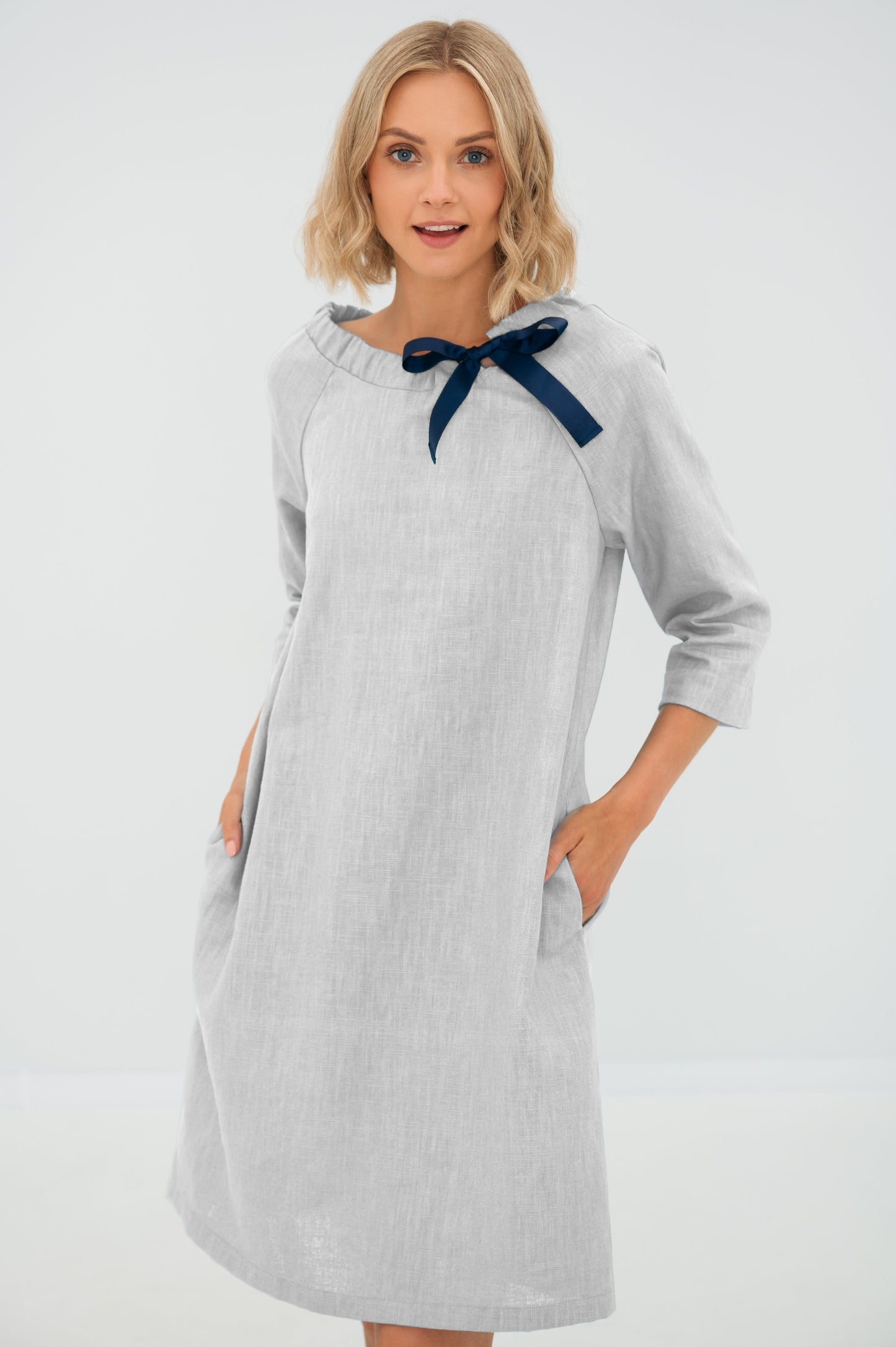 Robe de cocktail en lin FRENCH