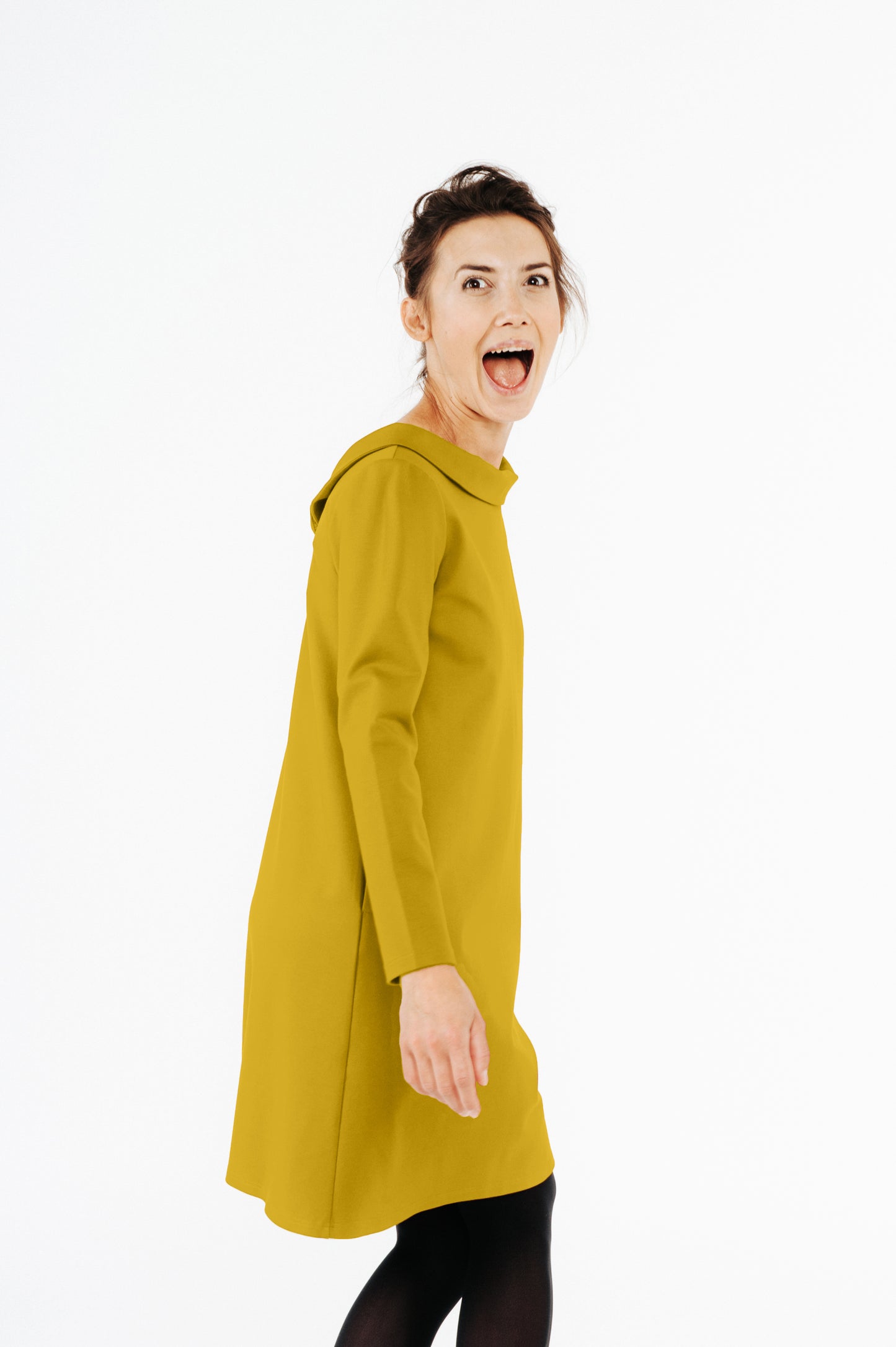 Robe Italian Punto STORY, Jaune, XL