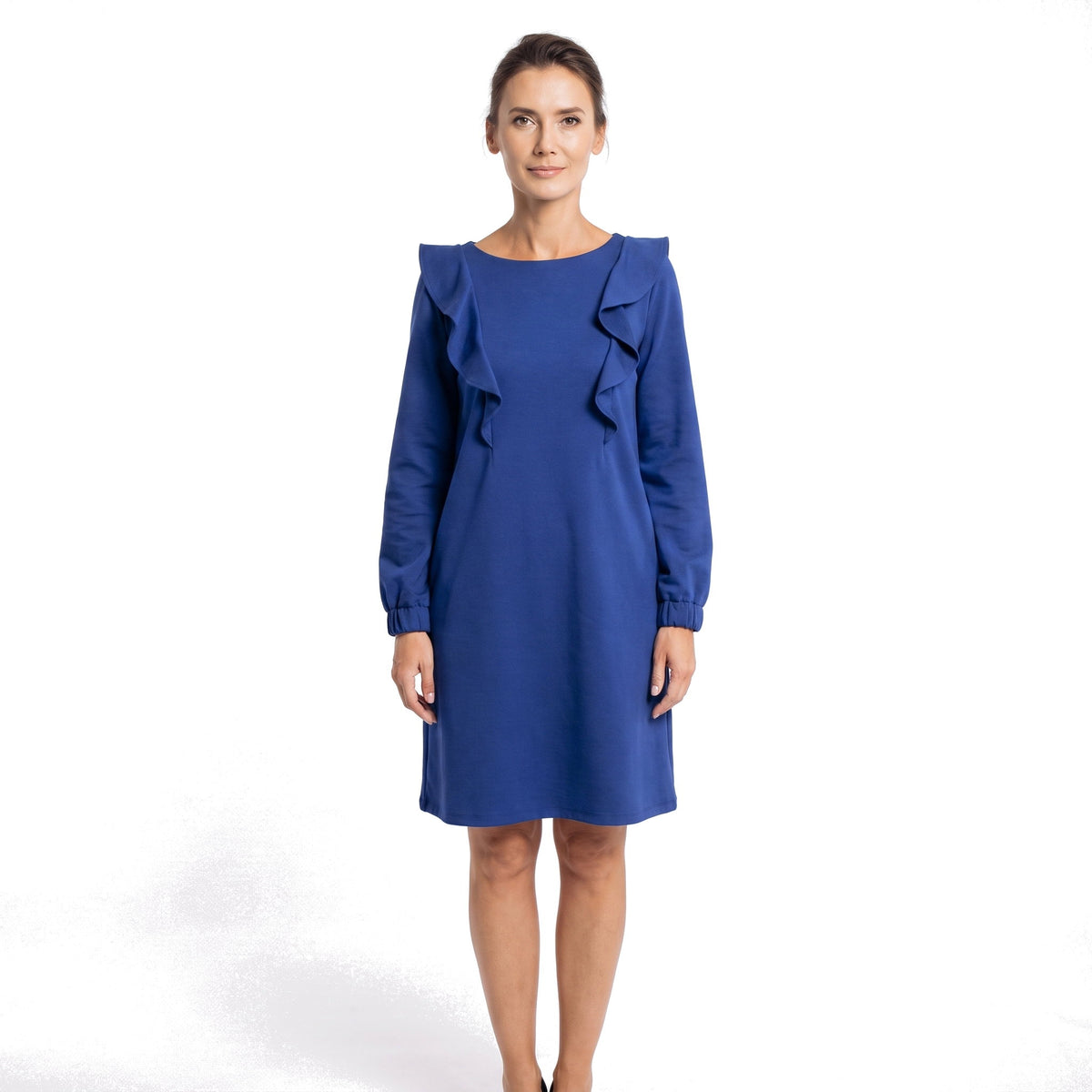 BUTTERFLY — Italian Punto Milano Knit A-Line Dress