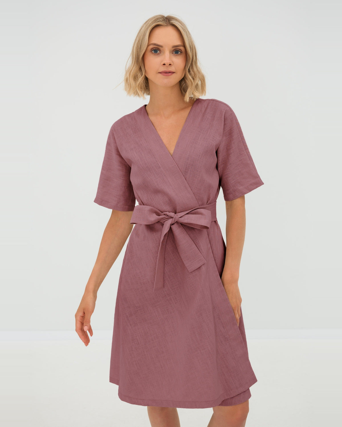 LeMuse CHLOE linkjole i støvrosa – 3/4-vinkel i studio #Color_Dusty rose