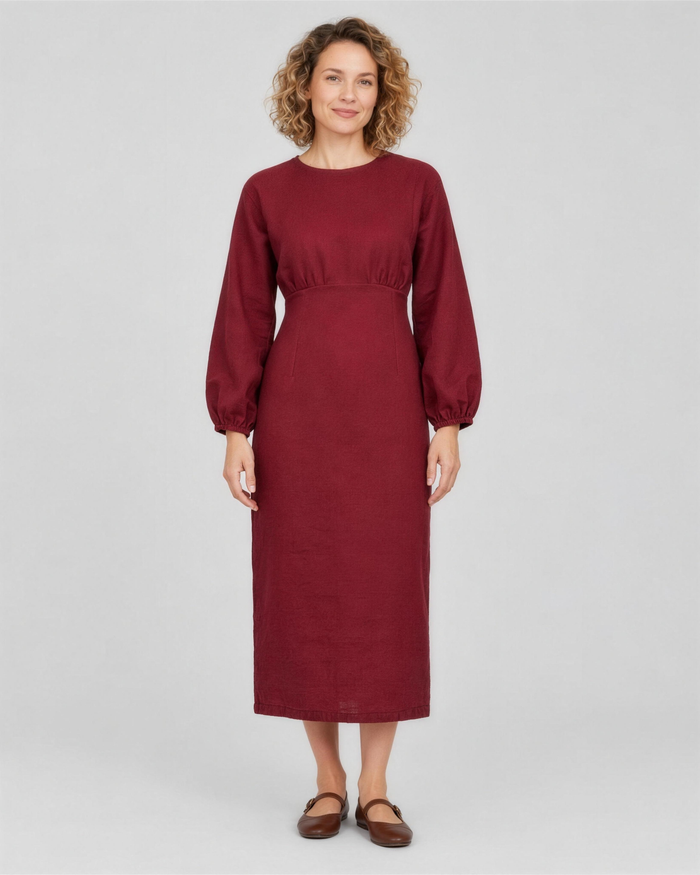 CAROLINE – Burgundy