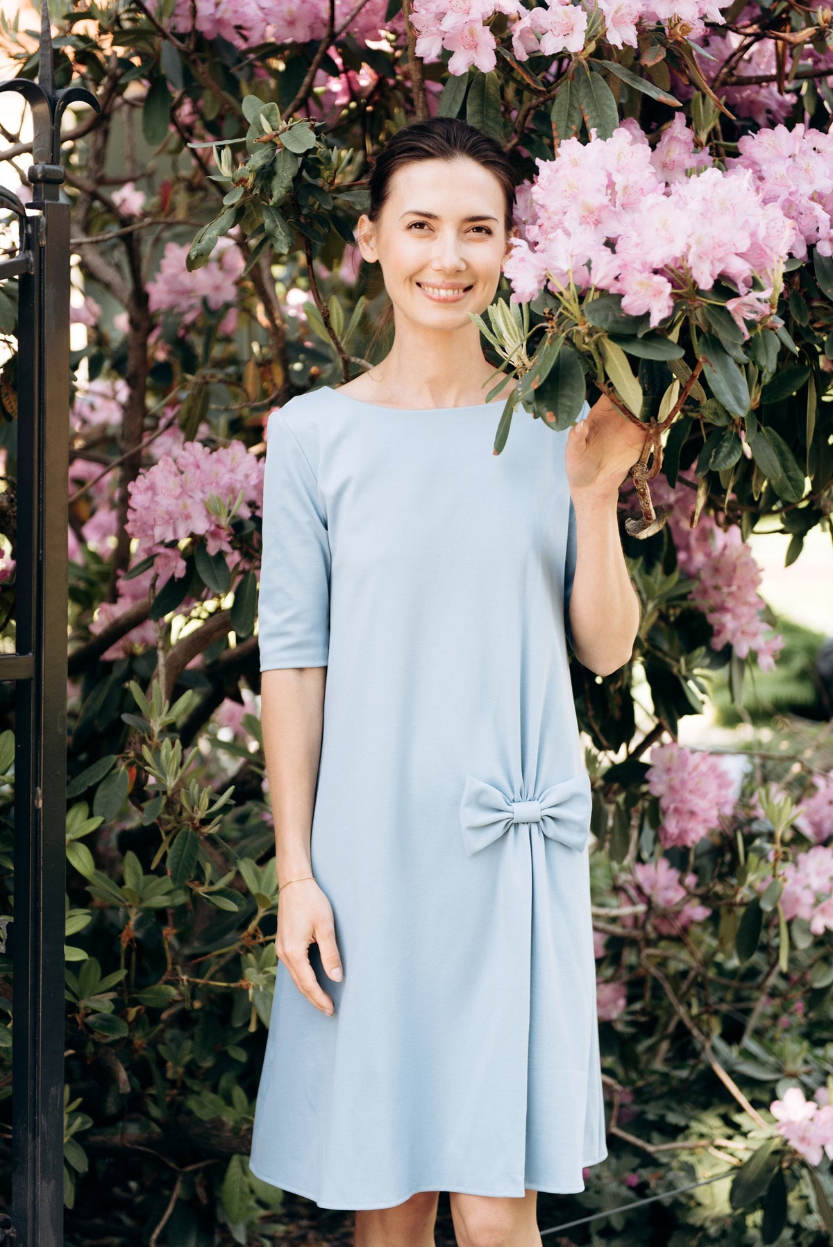 KISS dress in sky blue #Color_Sky blue