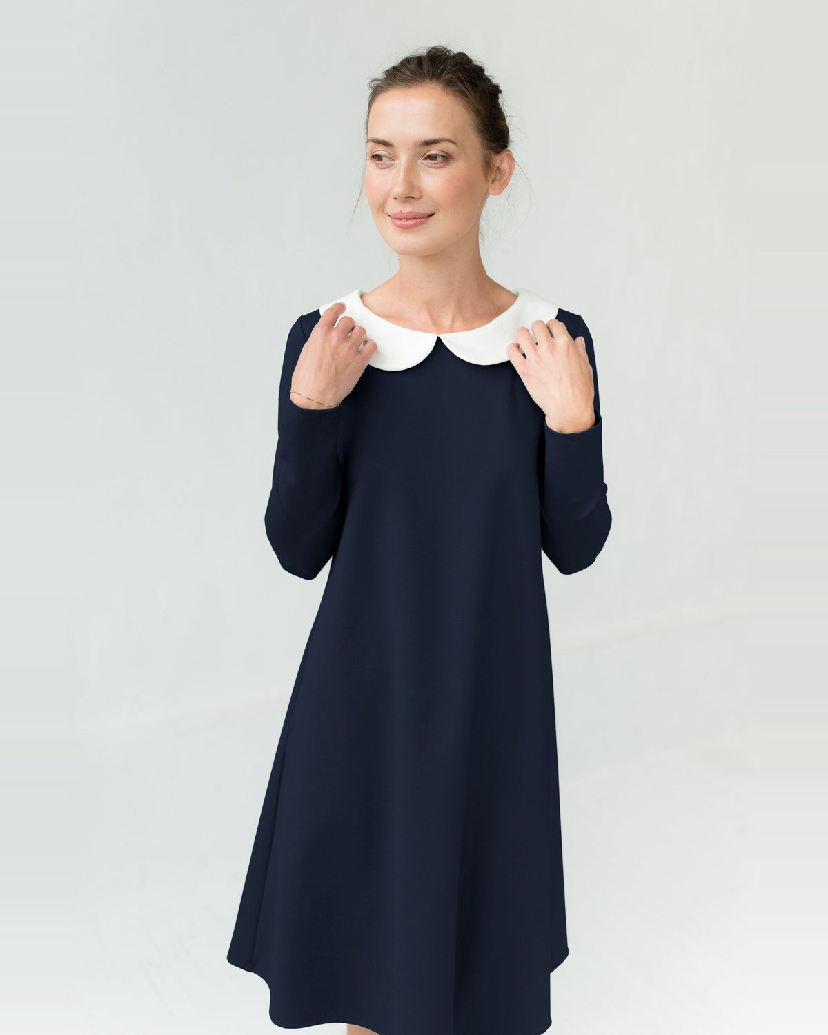 LOVER tamsiai mėlynos spalvos suknelė #Color_Deep blue