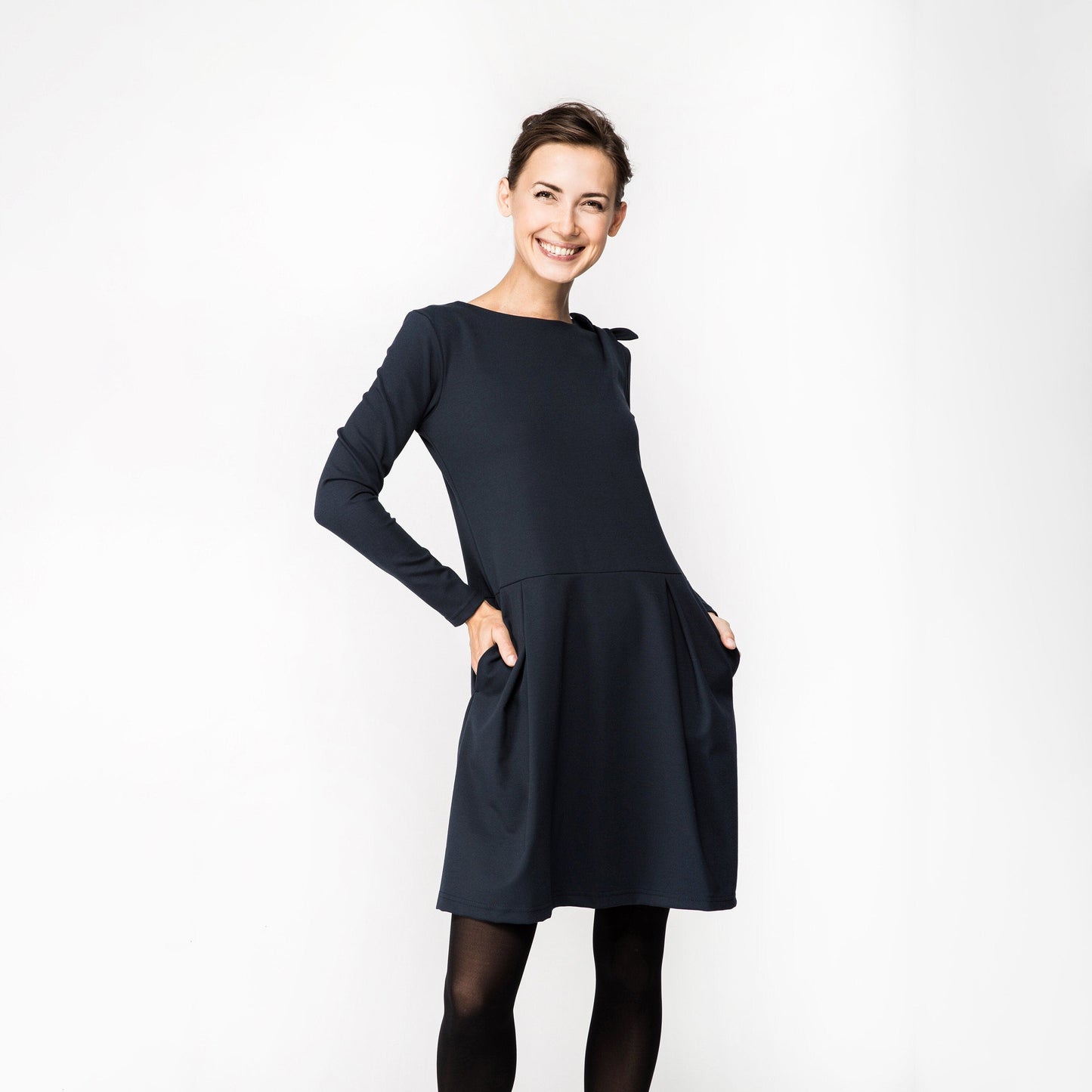 LeMuse SOFIA BOW Kleid, Graugrün, M