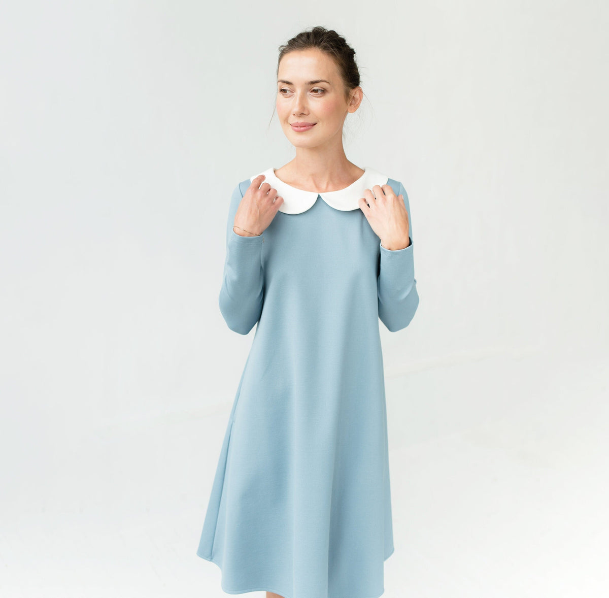 LOVER dress in sky blue #Color_Sky blue