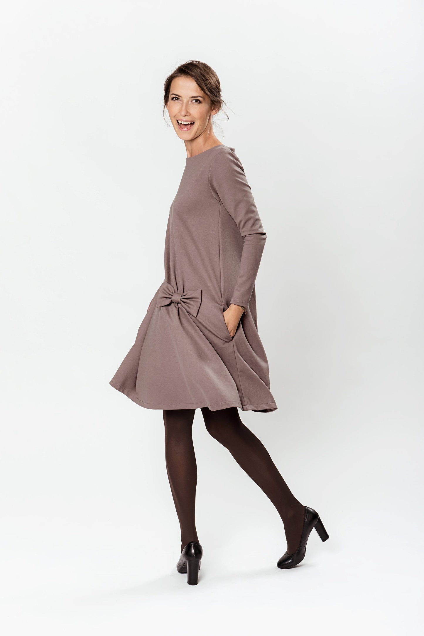 LeMuse KISS Kleid, Kakao, M