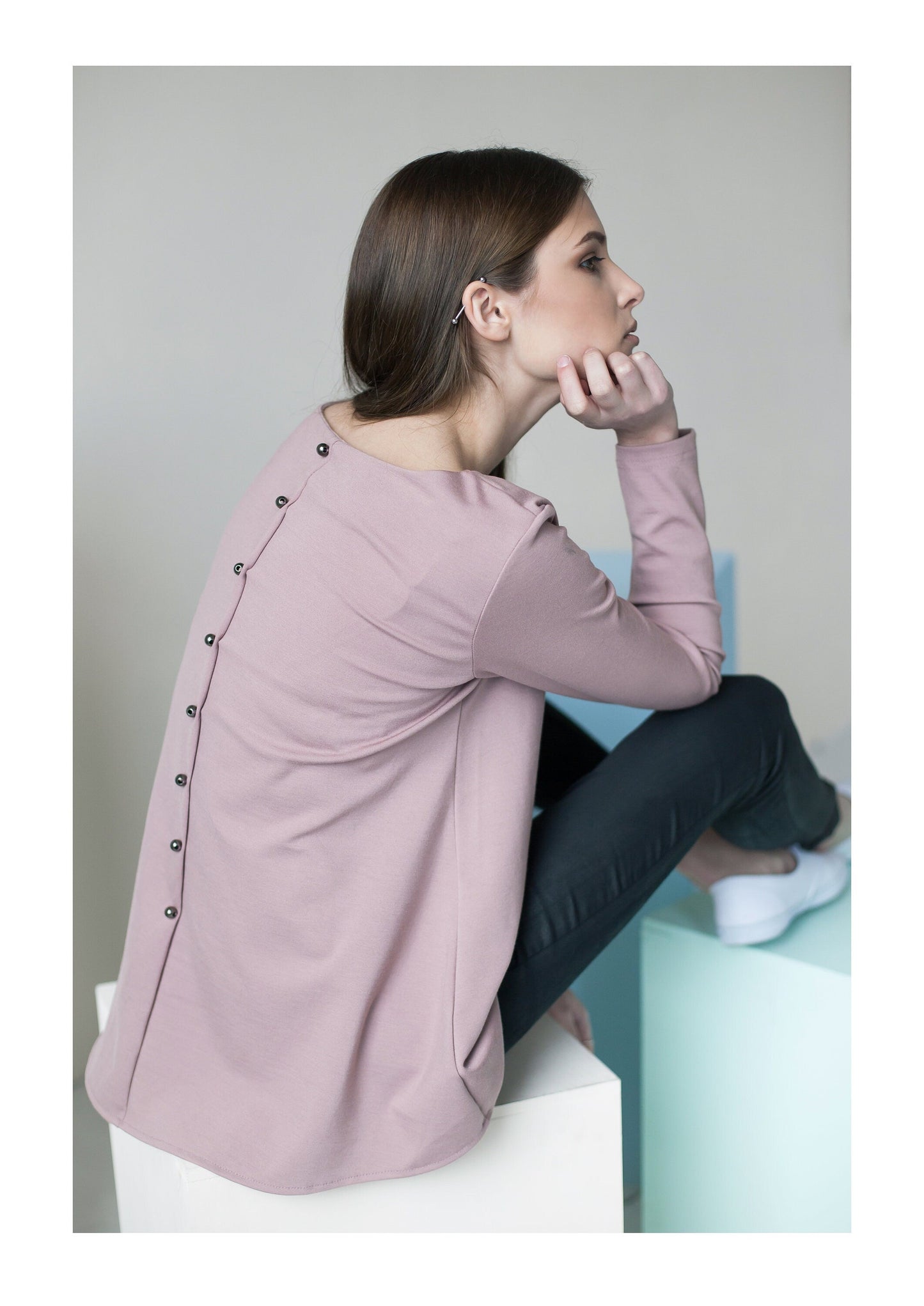 LeMuse CALMNESS palaidinė, Dusty rose, S