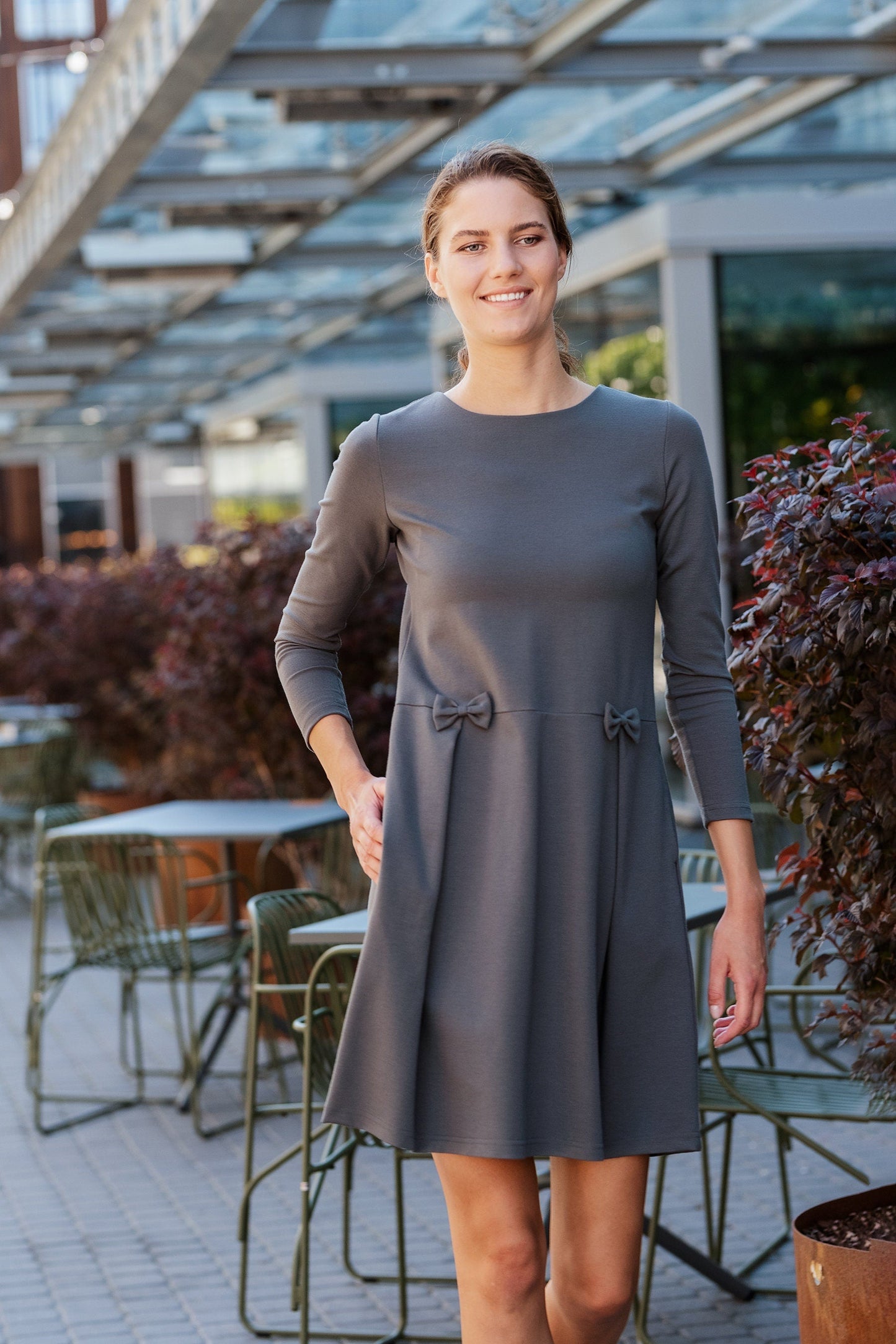LeMuse MADMUAZEL Kleid, Graugrün, M