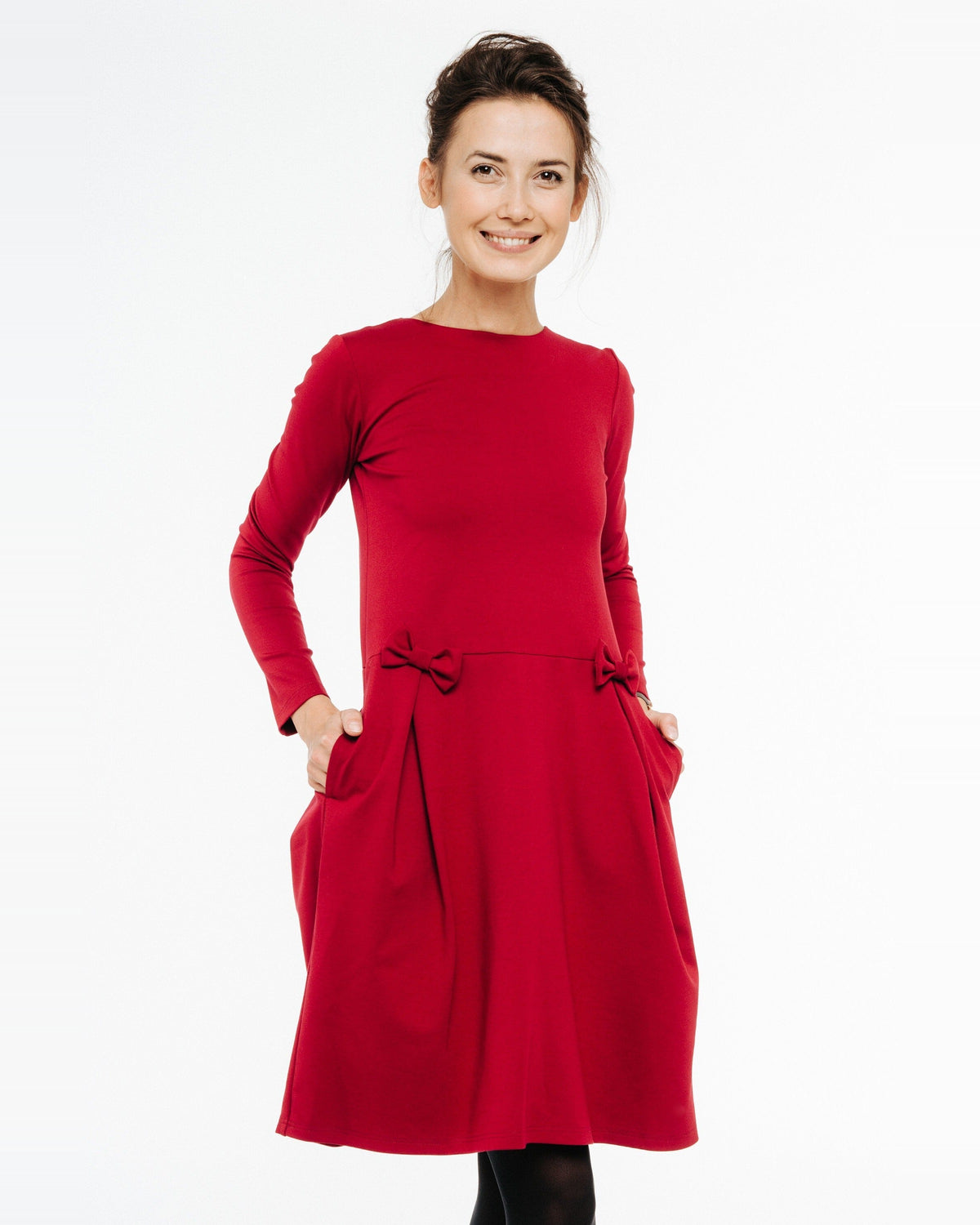 MADMUAZEL-jurk in rood