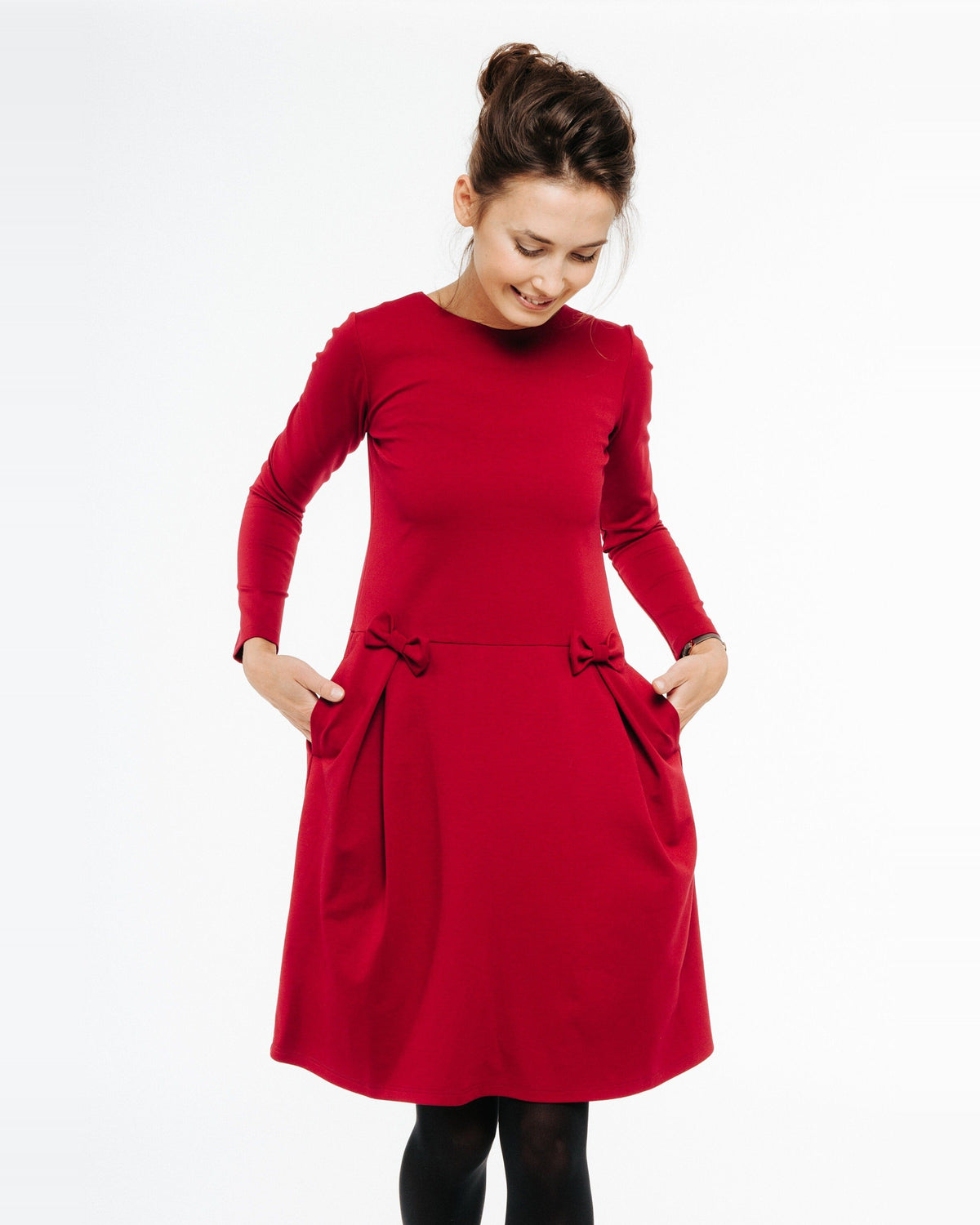 MADMUAZEL-jurk in rood