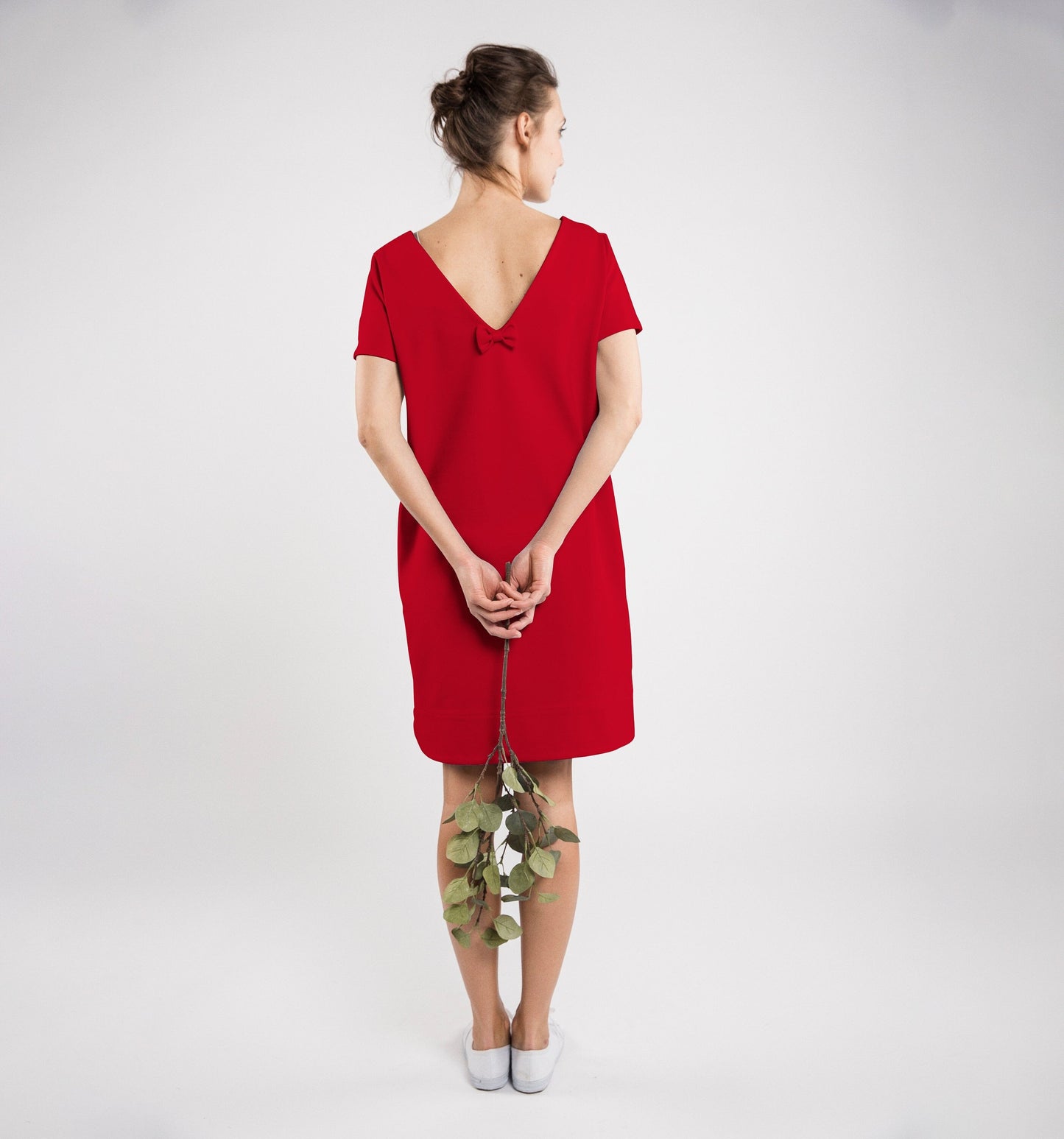 LeMuse SUMMER STRIPE Kleid, Rot, M