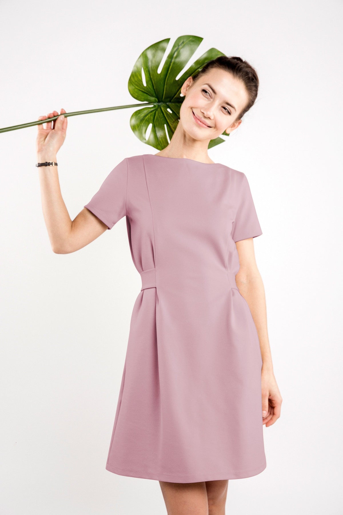 LOLITA dress in dusty rose #Color_Dusty rose