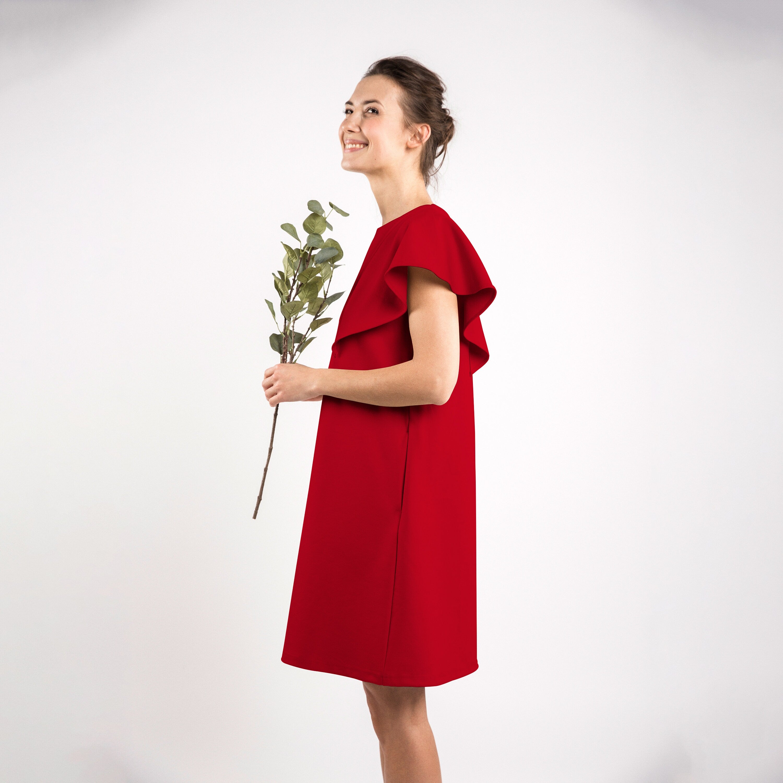 LeMuse SUMMER WING Kleid, Rot, XS