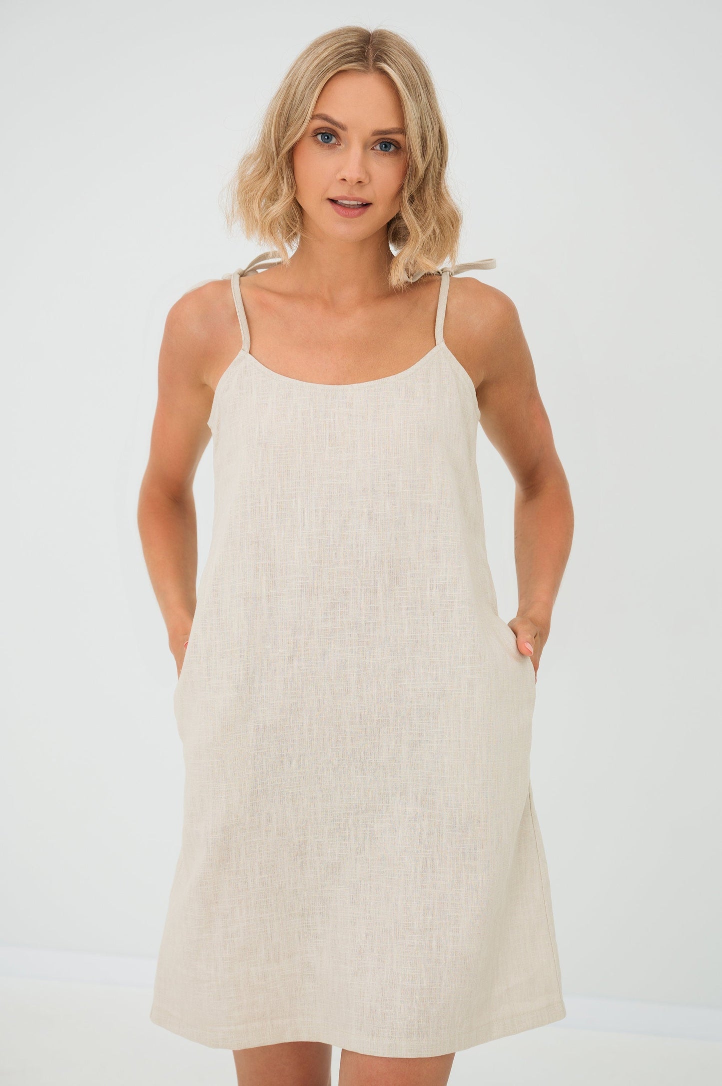 LeMuse Linen dress COAST, Deep blue, XS