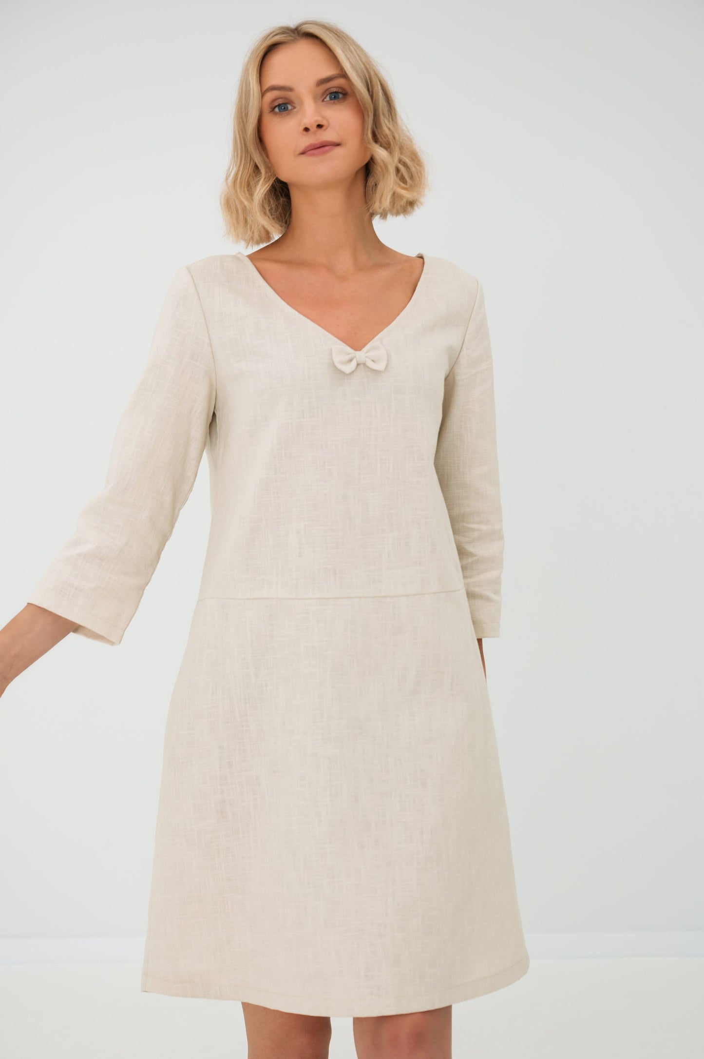 Linen dress SUN - Beige