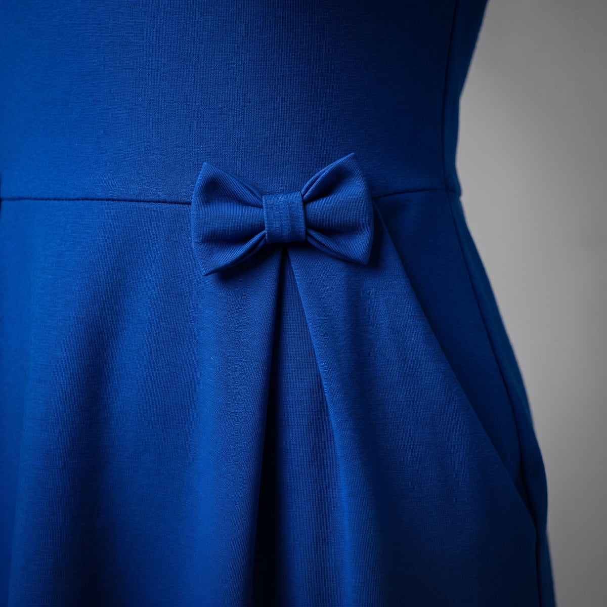 MADMUAZEL — Italian Punto Milano Knit Dress with Bows