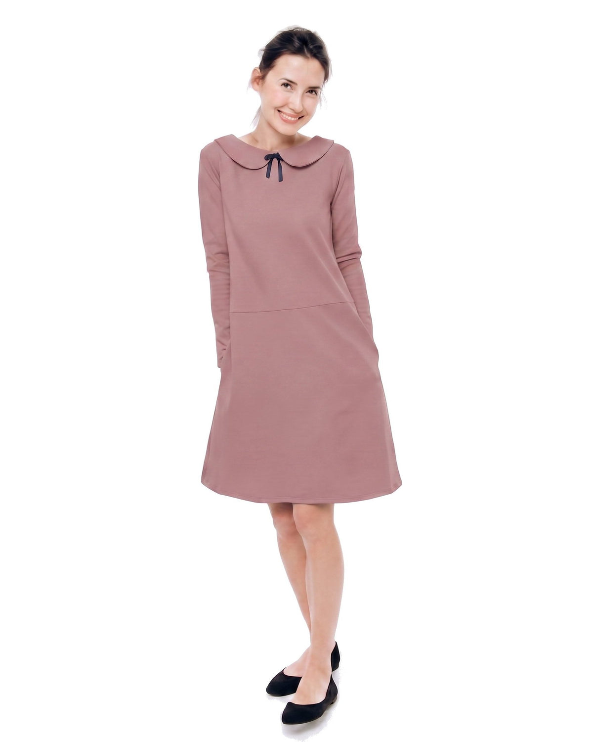 PARISIAN – Dusty rose suknelė, priekinis vaizdas #Color_Dusty rose