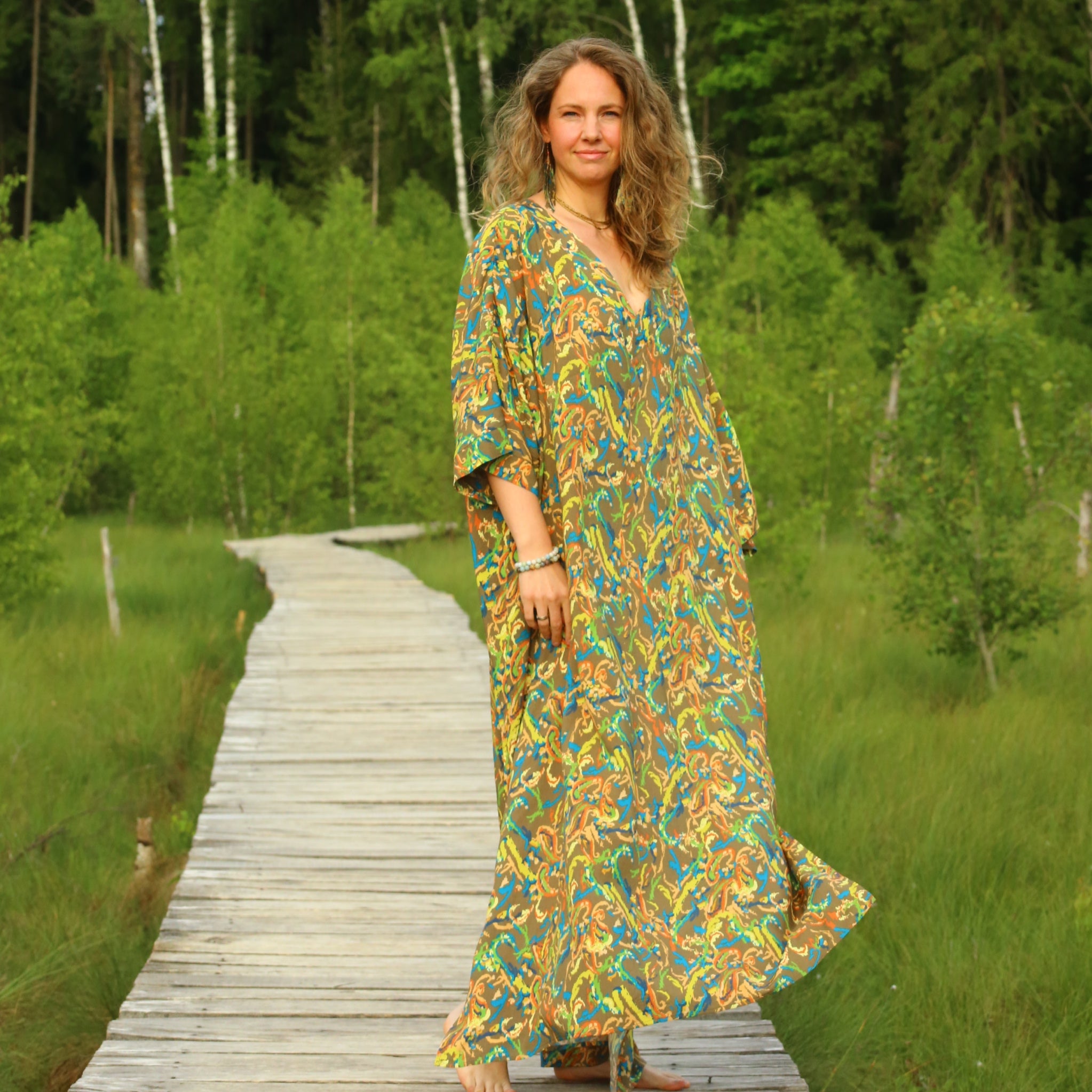 REGINA — Printed Maxi Dress