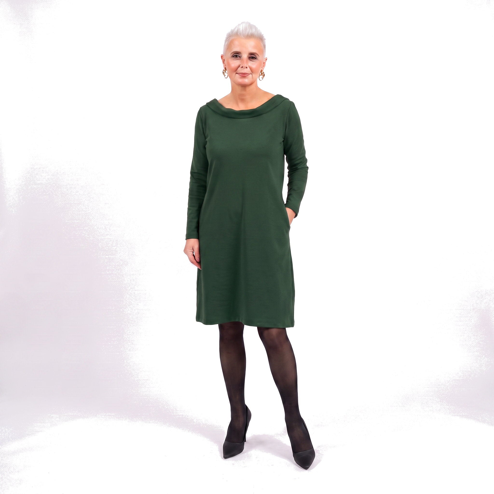 STORY — Midikleid aus italienischem Strick
