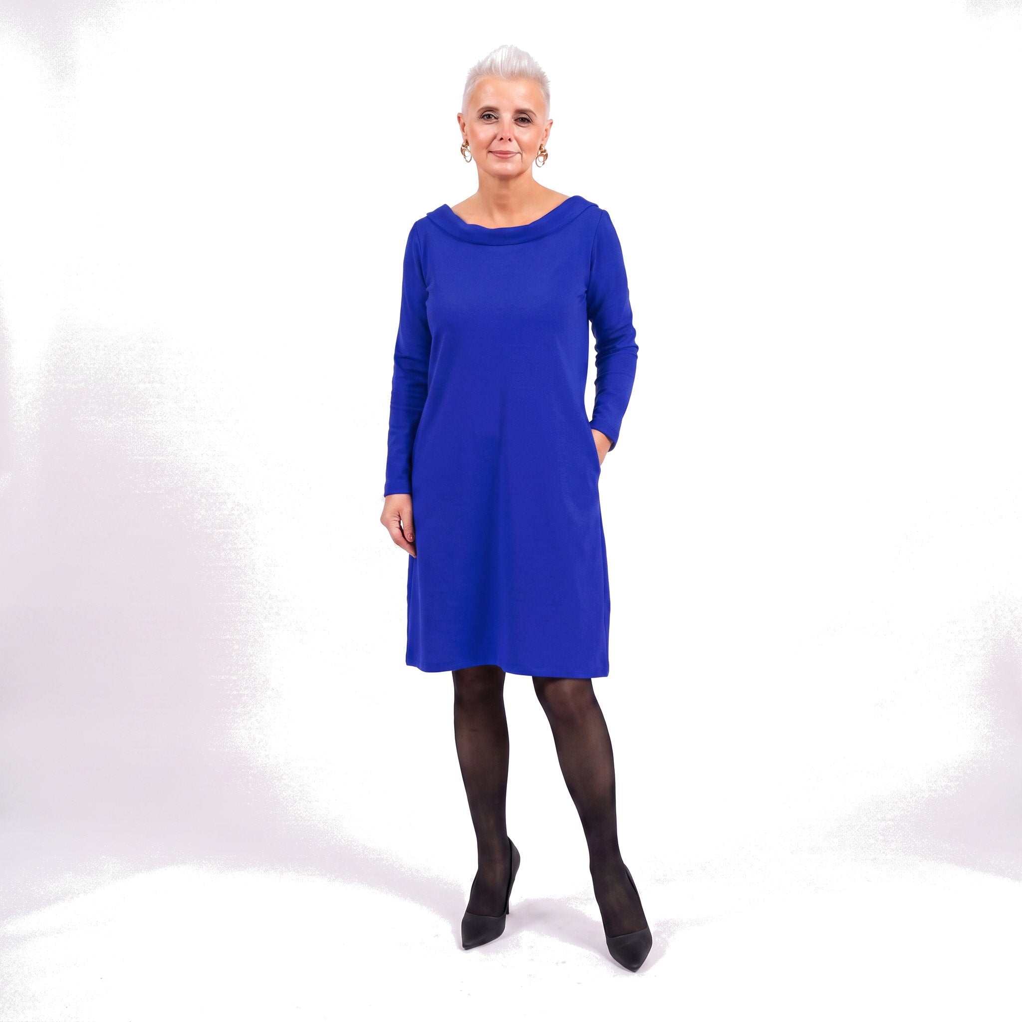 STORY — Midikleid aus italienischem Strick