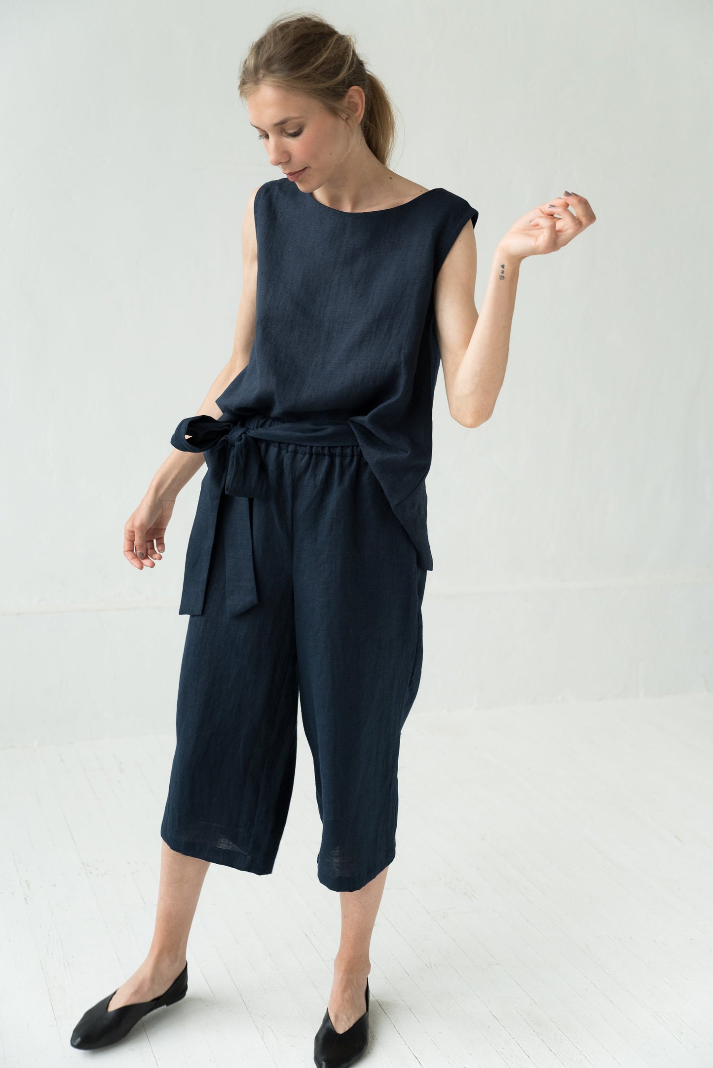 Linen tank top MIX&MATCH