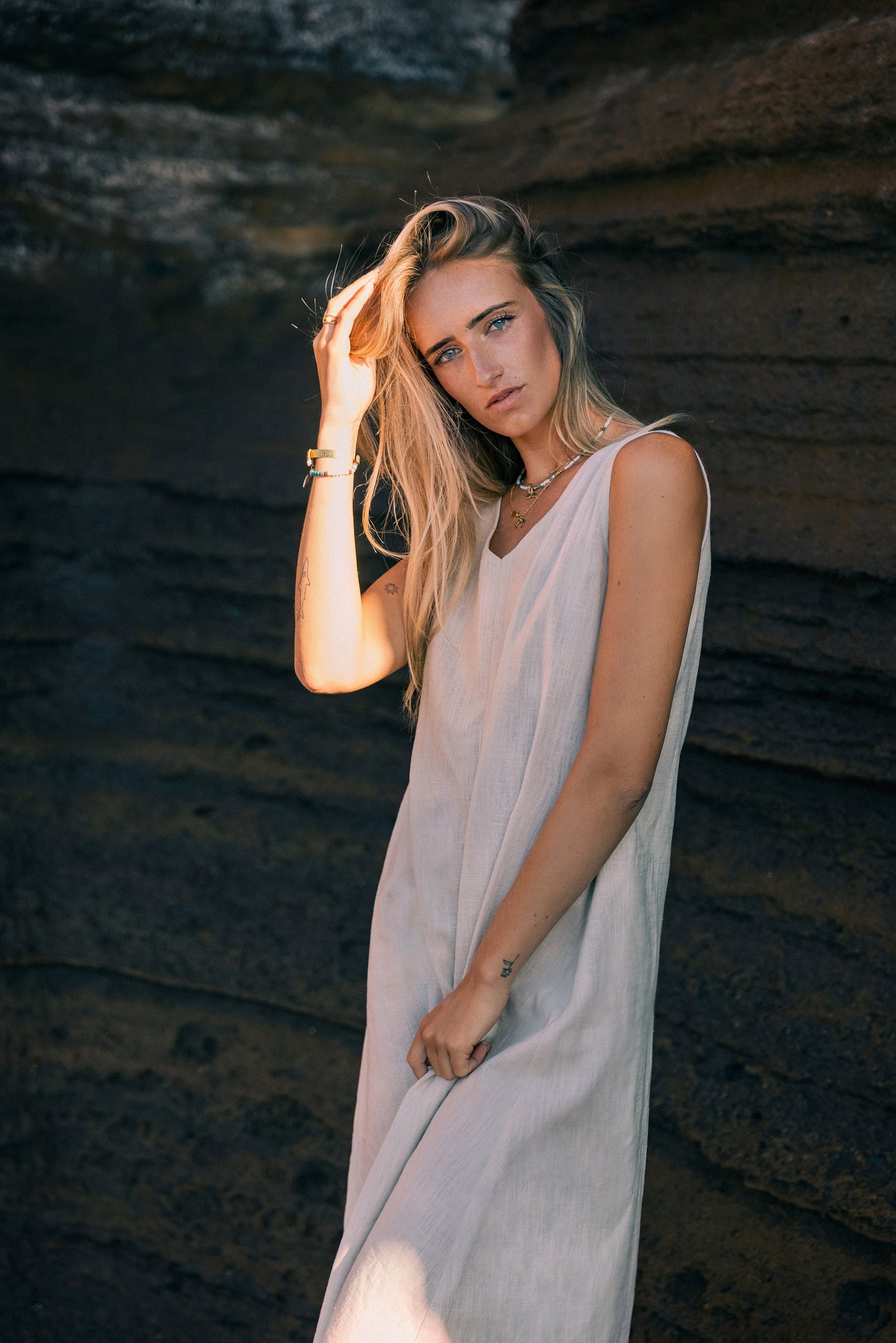 Lininė suknelė SUNSET