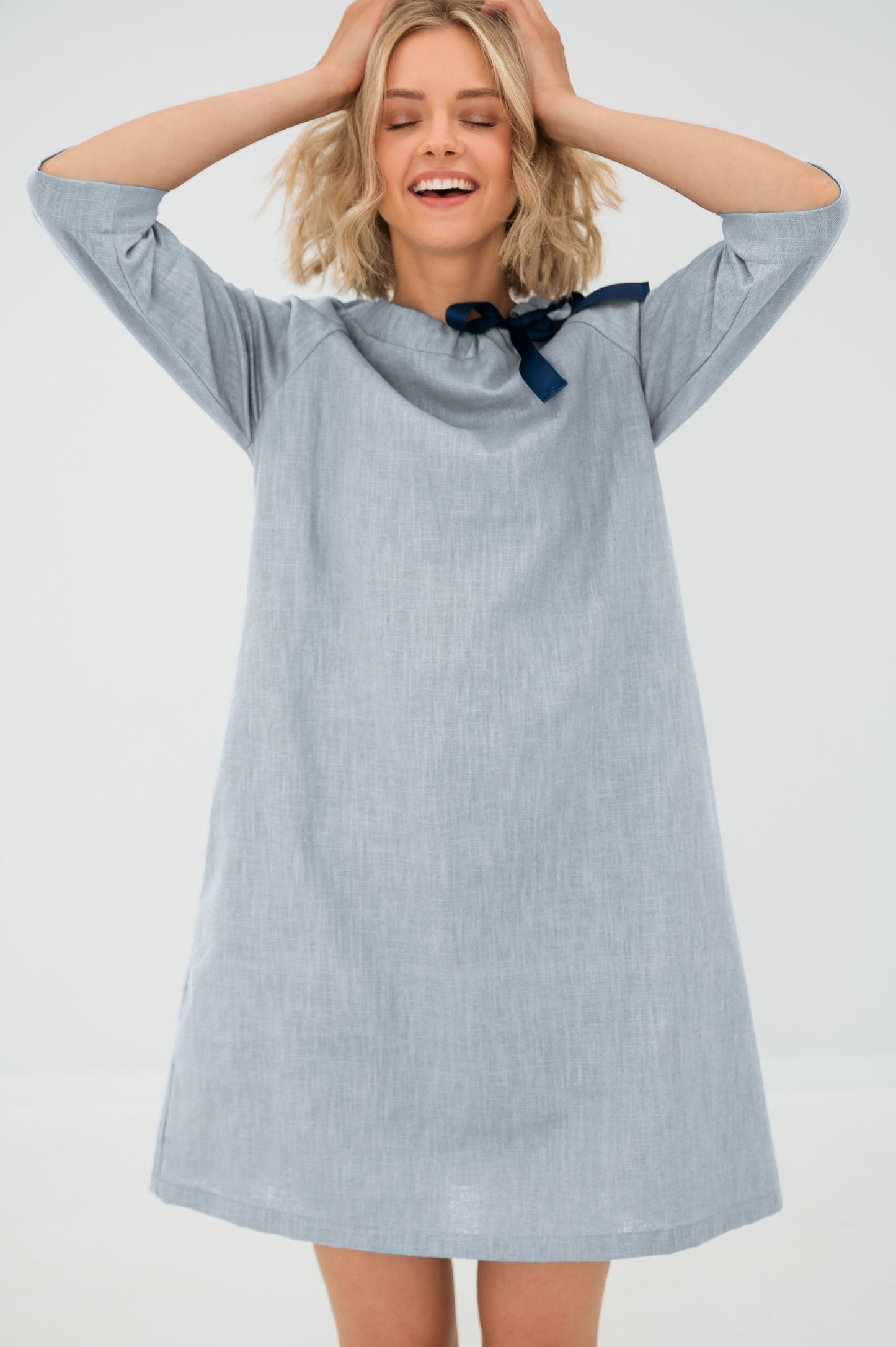 Robe de cocktail en lin FRENCH