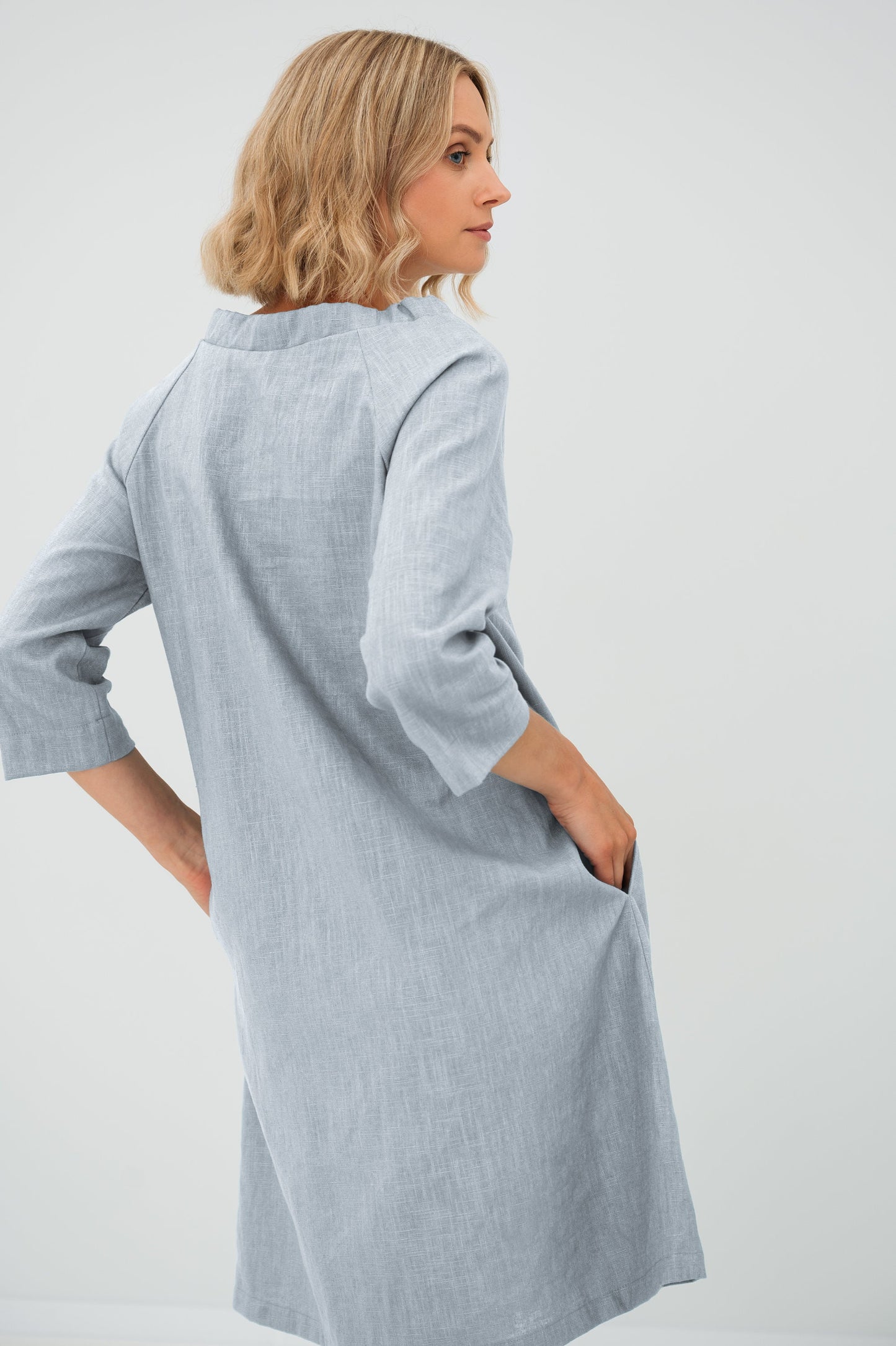 Robe de cocktail en lin FRENCH