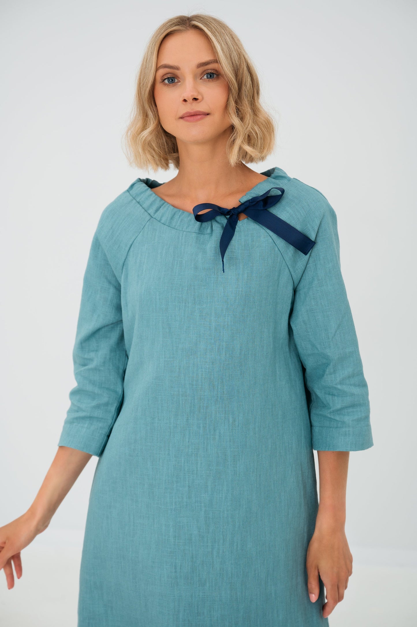 Robe de cocktail en lin FRENCH