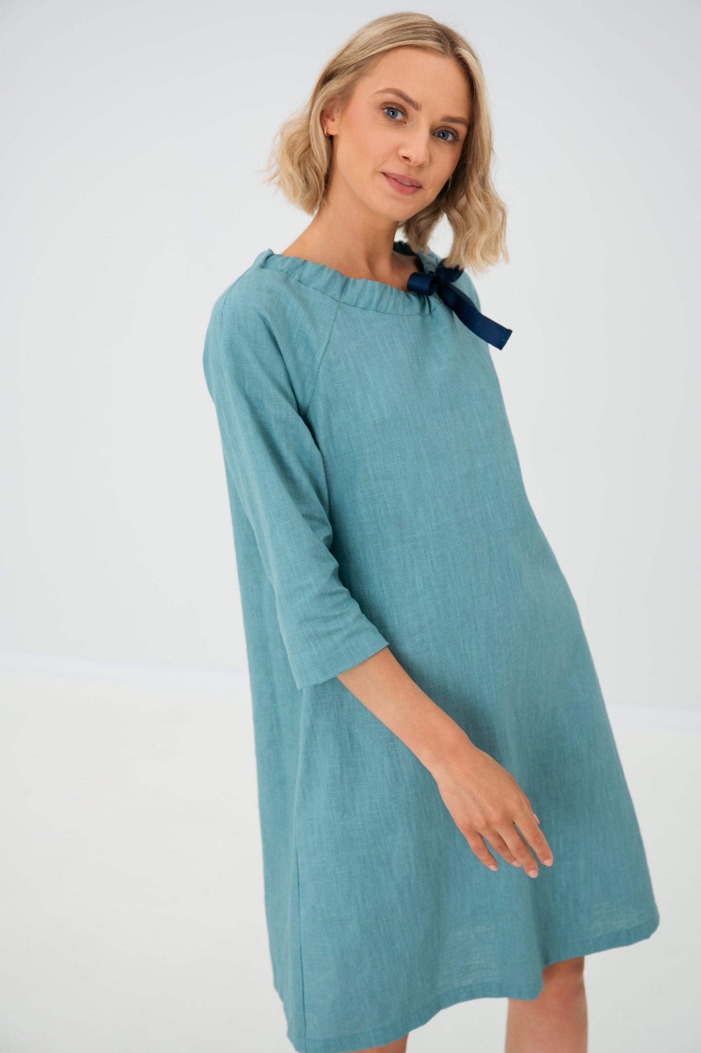 Robe de cocktail en lin FRENCH