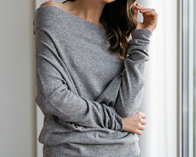 Grey wool sweater WINTER-6