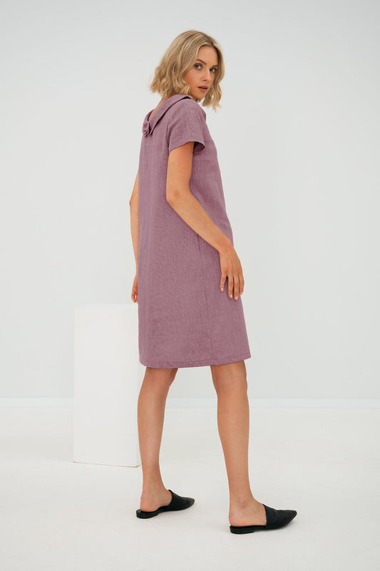 Linen Dress STORY - Dusty Rose