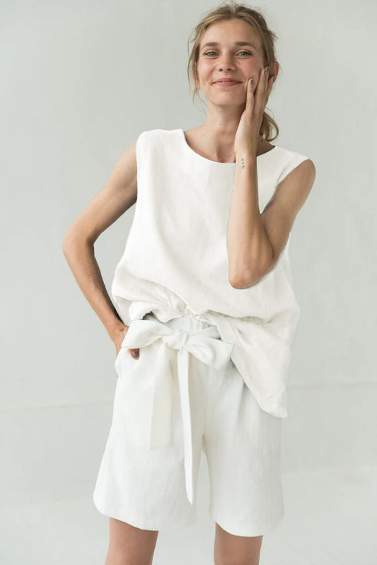 Linen tank top MIX&MATCH