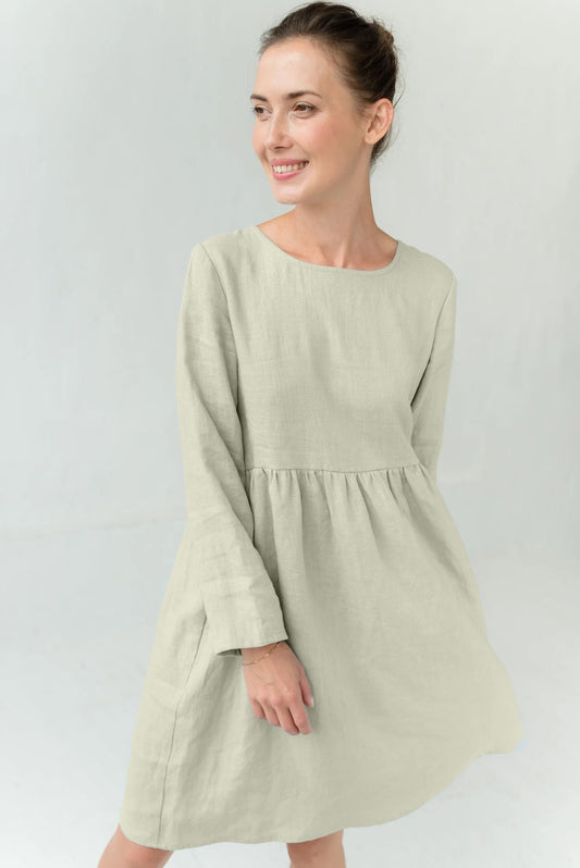 Linen dress CANDY - Beige
