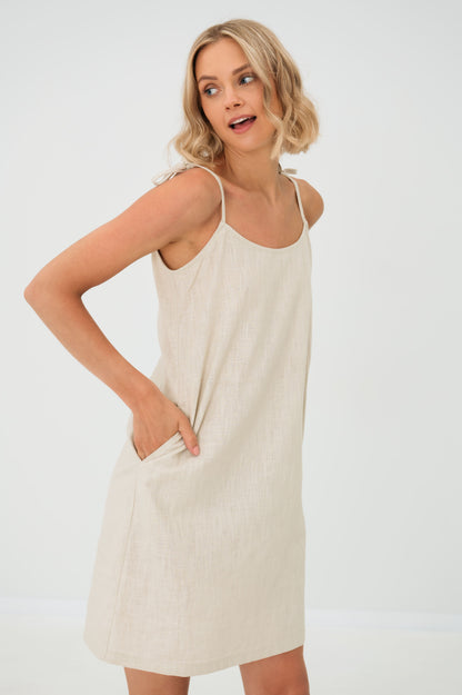 Linen Dress COAST - Beige
