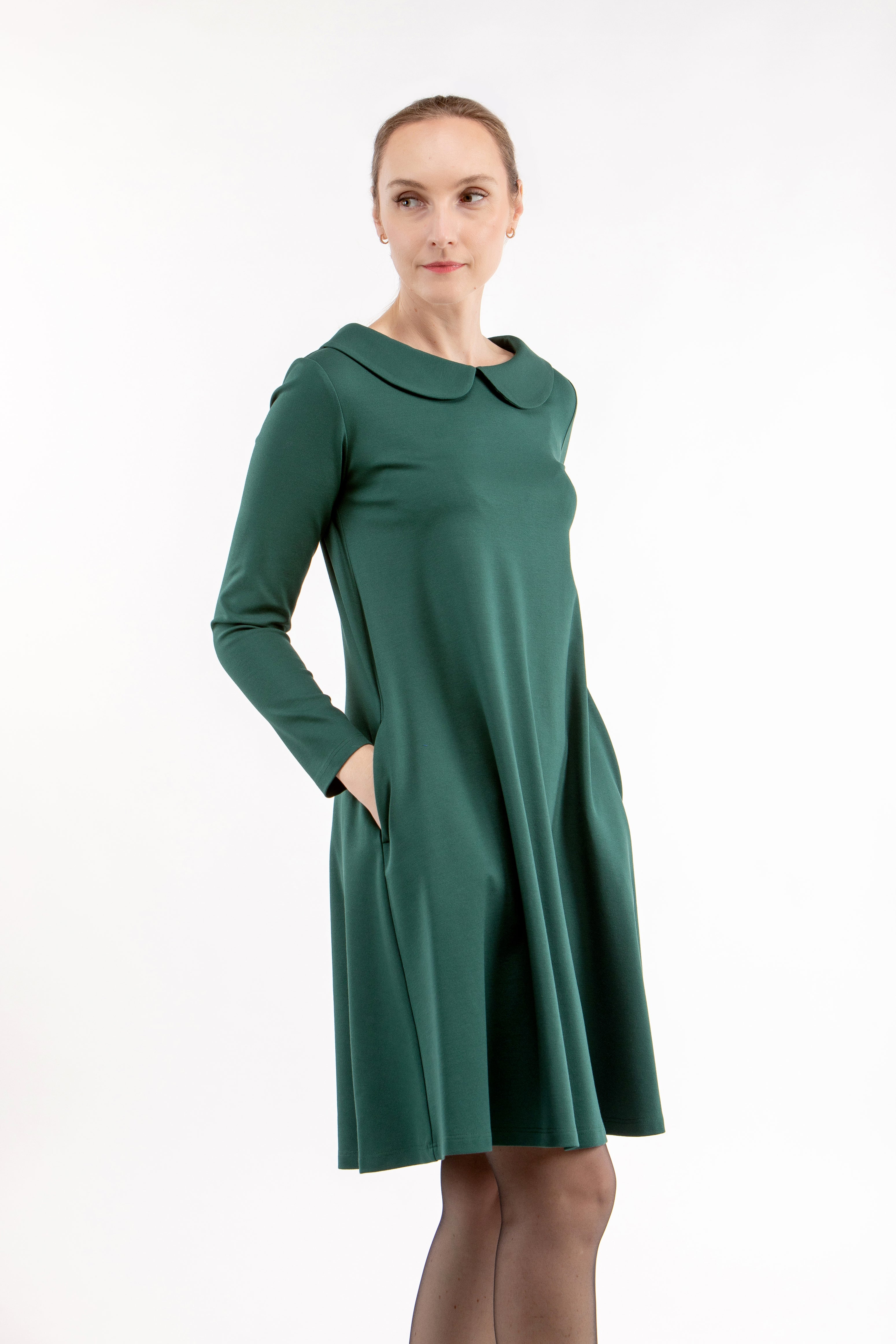 Italian Punto dress ODESSA, green, S