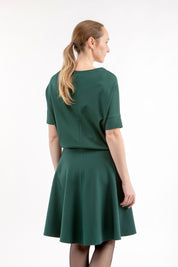 Italian Punto dress IRIS, green, S