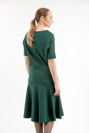 Italian Punto dress IRIS, green, S