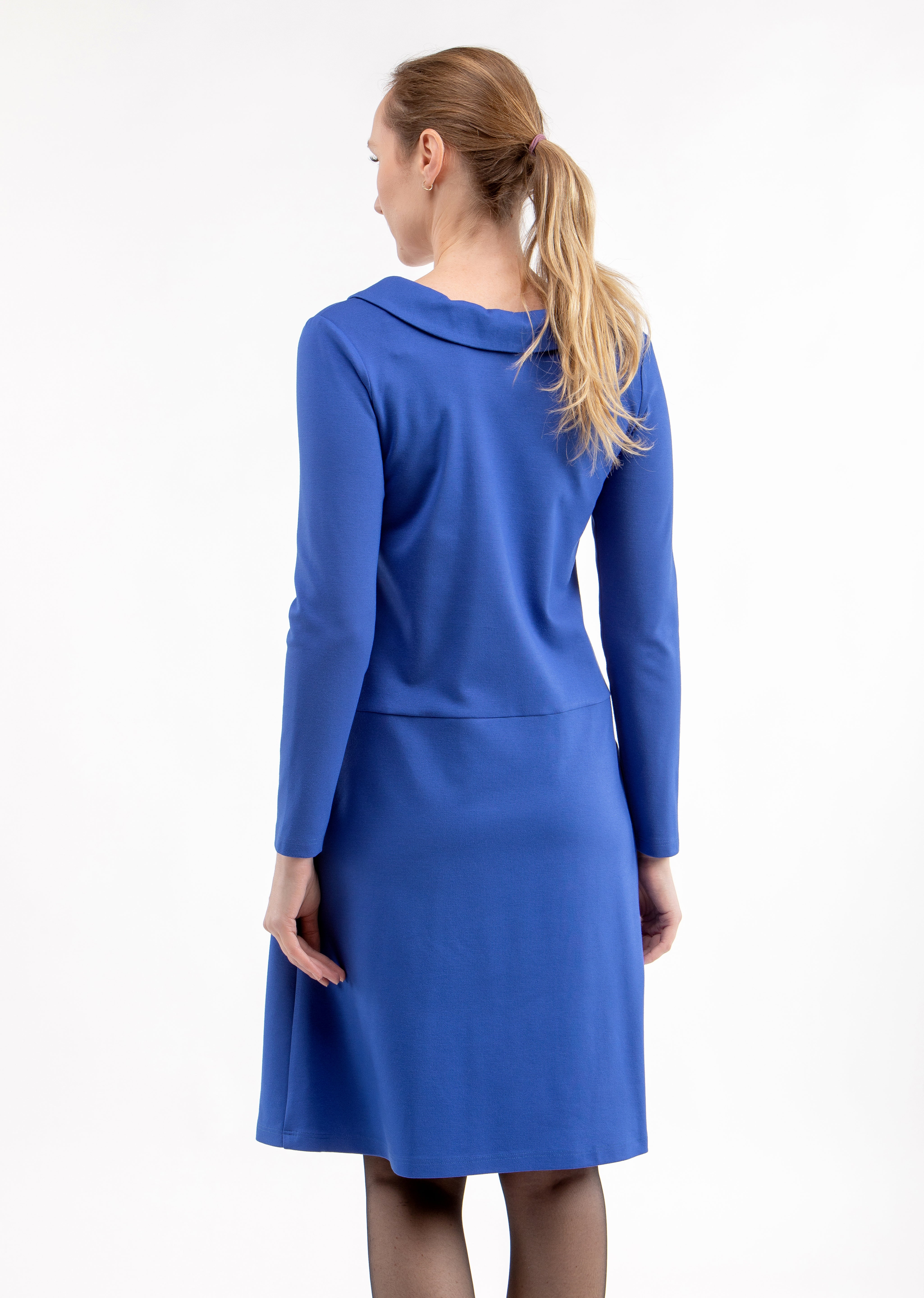 Italian Punto dress ODESSA, royal blue, S