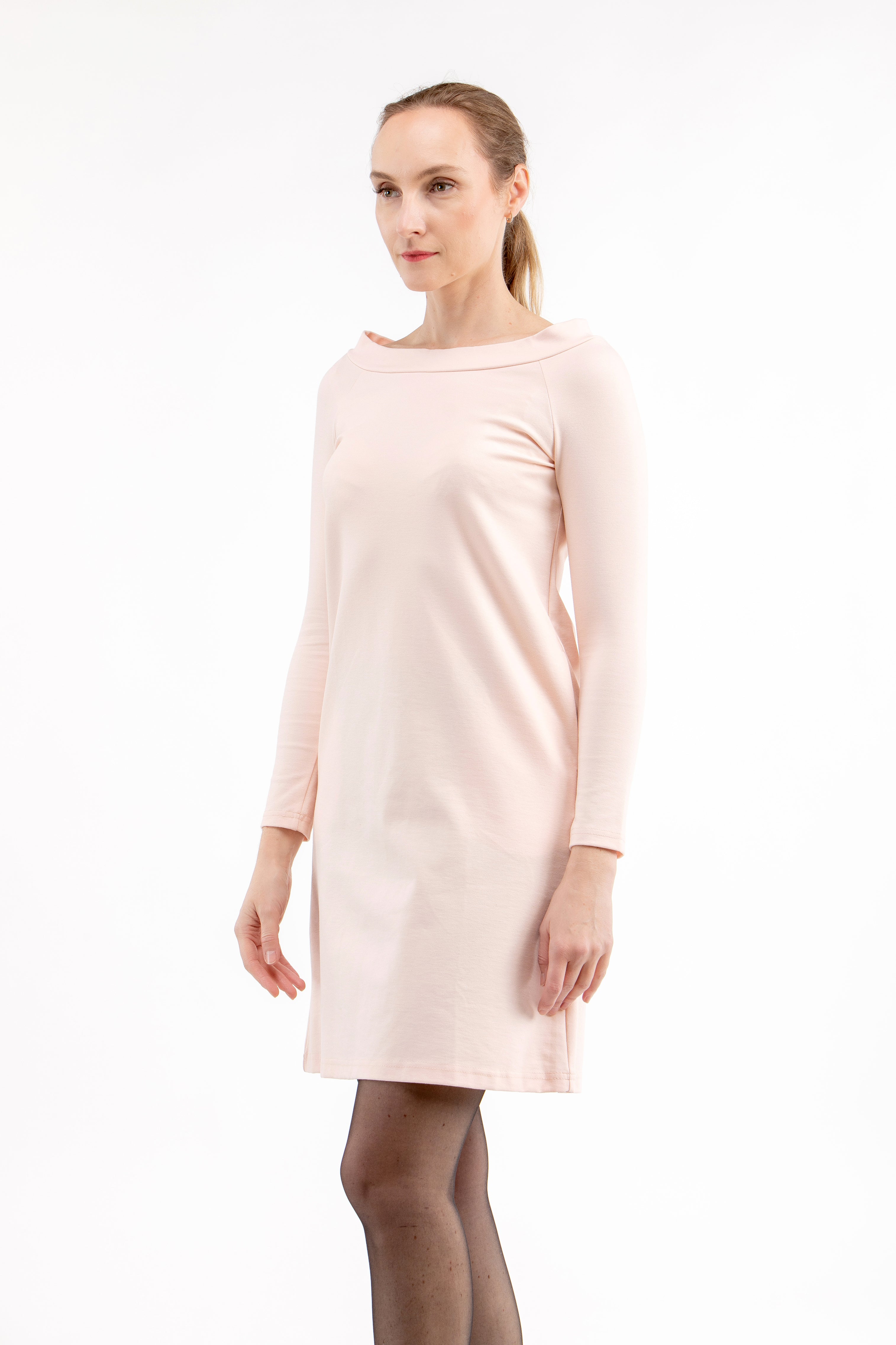 Italian Punto dress OPHELIA, nude, S