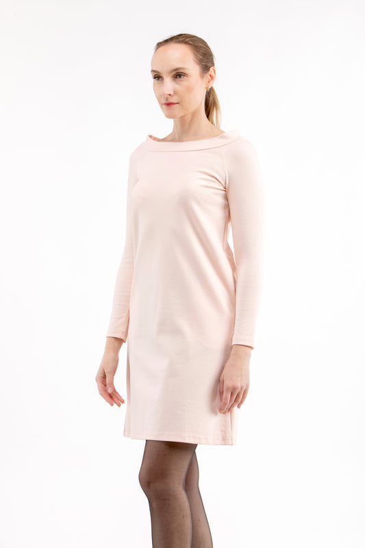 Italienisches Punto-Kleid OPHELIA, nackt, S