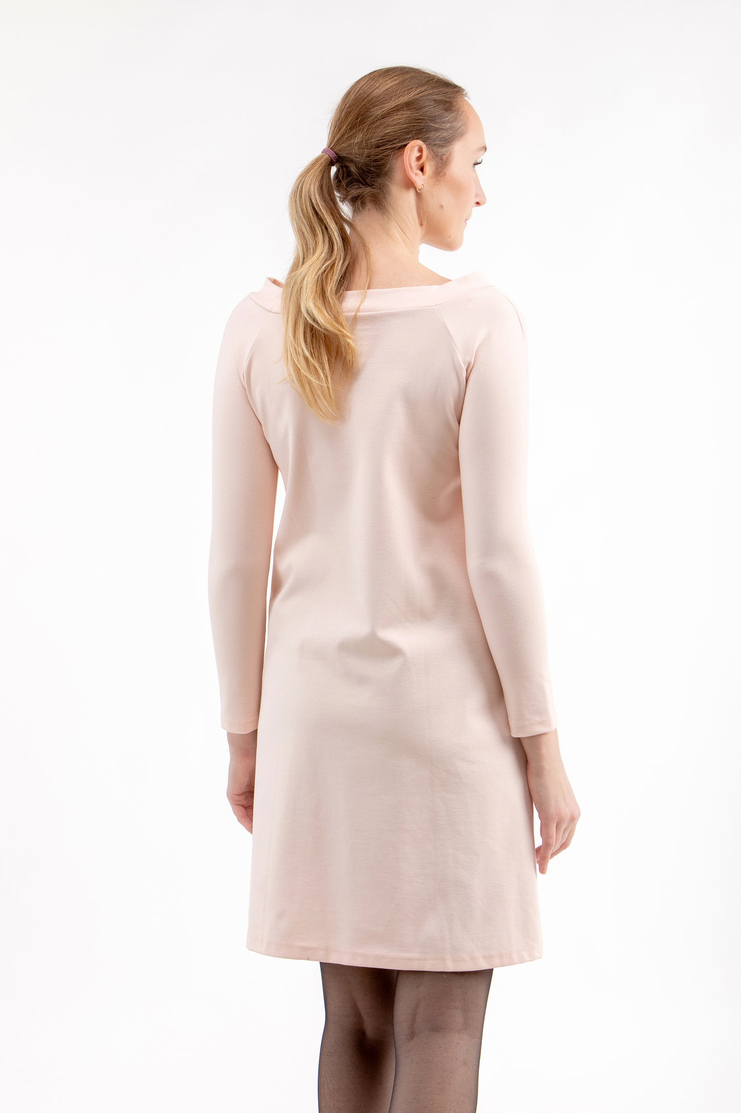 Italienisches Punto-Kleid OPHELIA, nackt, S