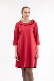 Italian Punto dress ARIA, red, S