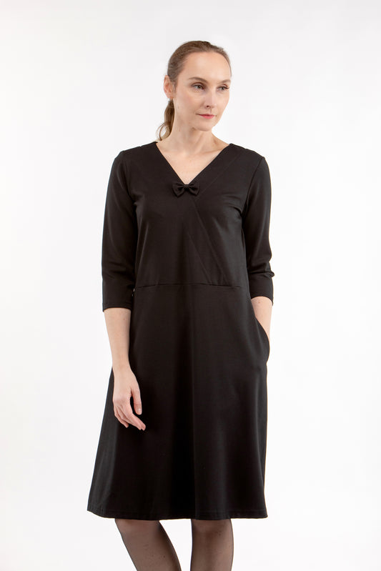 Italienisches Puntokleid THALIA, schwarz, S