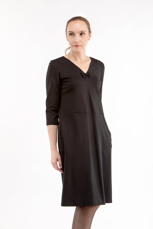 Italienisches Puntokleid THALIA, schwarz, S