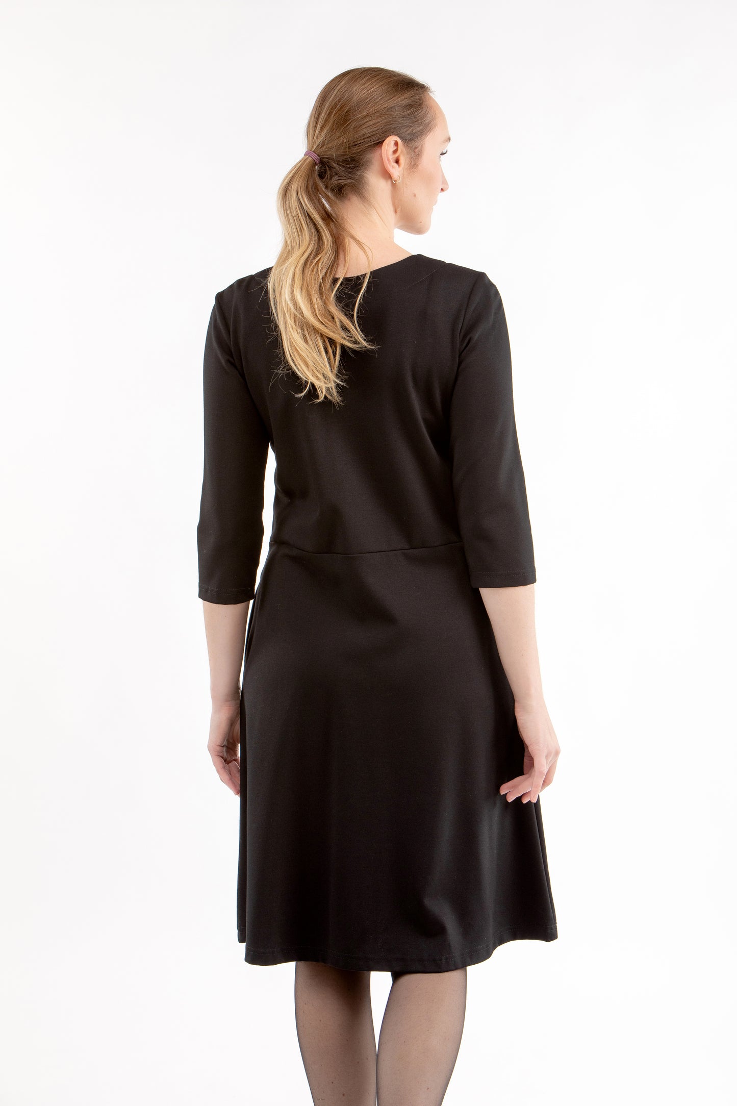 Italienisches Puntokleid THALIA, schwarz, S